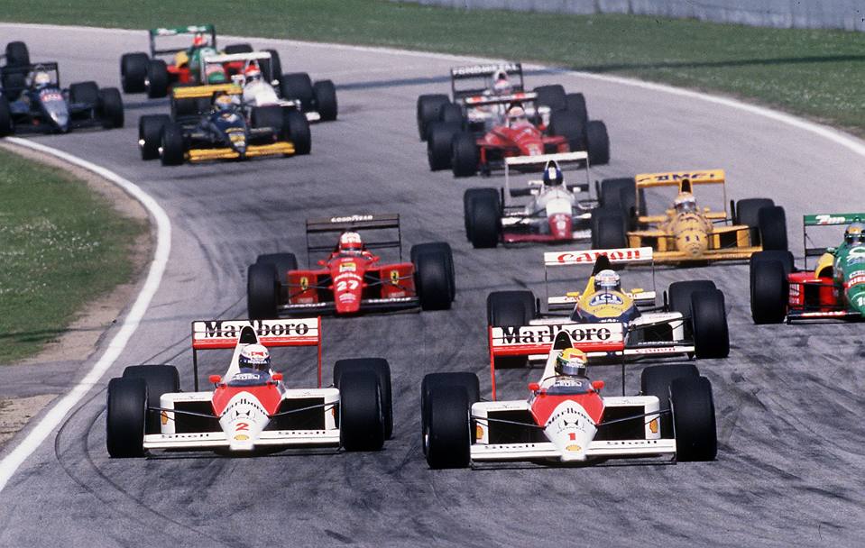 Gp San Marino 1989: a Imola Senna sorpassa Prost alla Tosa (Colombo)